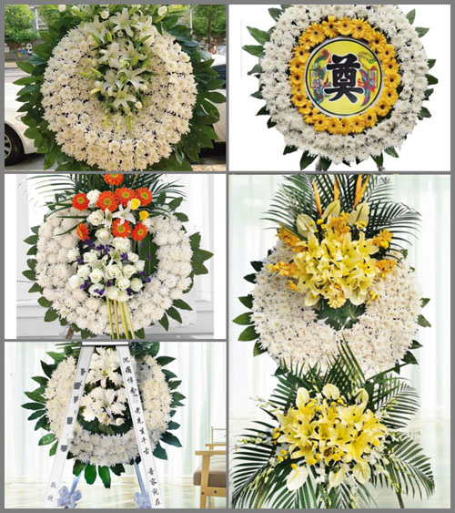 安徽六安市金寨县梅山镇龙井村花圈速递
